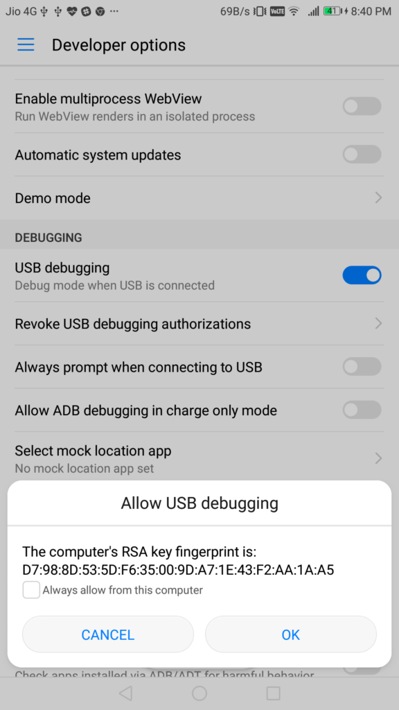 How to add Android Device to Android Studio