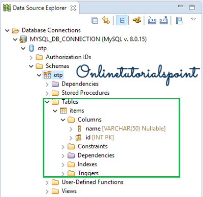 How to connect MySQL Database in Eclipse - onlinetutorialspoint