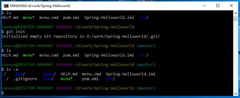 Step by Step - How to push the project into GIT Repository