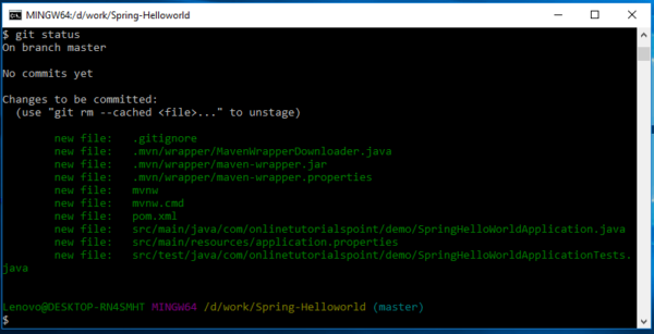 Step by Step - How to push the project into GIT Repository