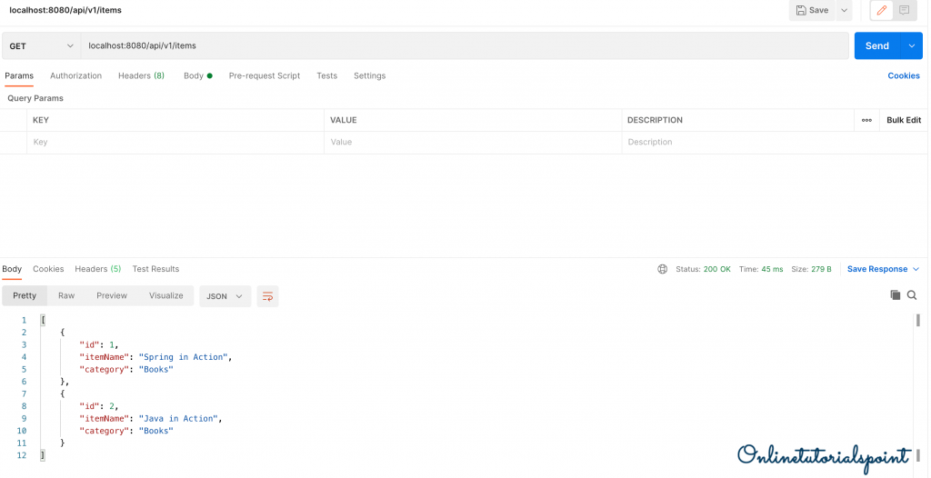 Spring Boot PostgreSQL DB CRUD Example - onlinetutorialspoint